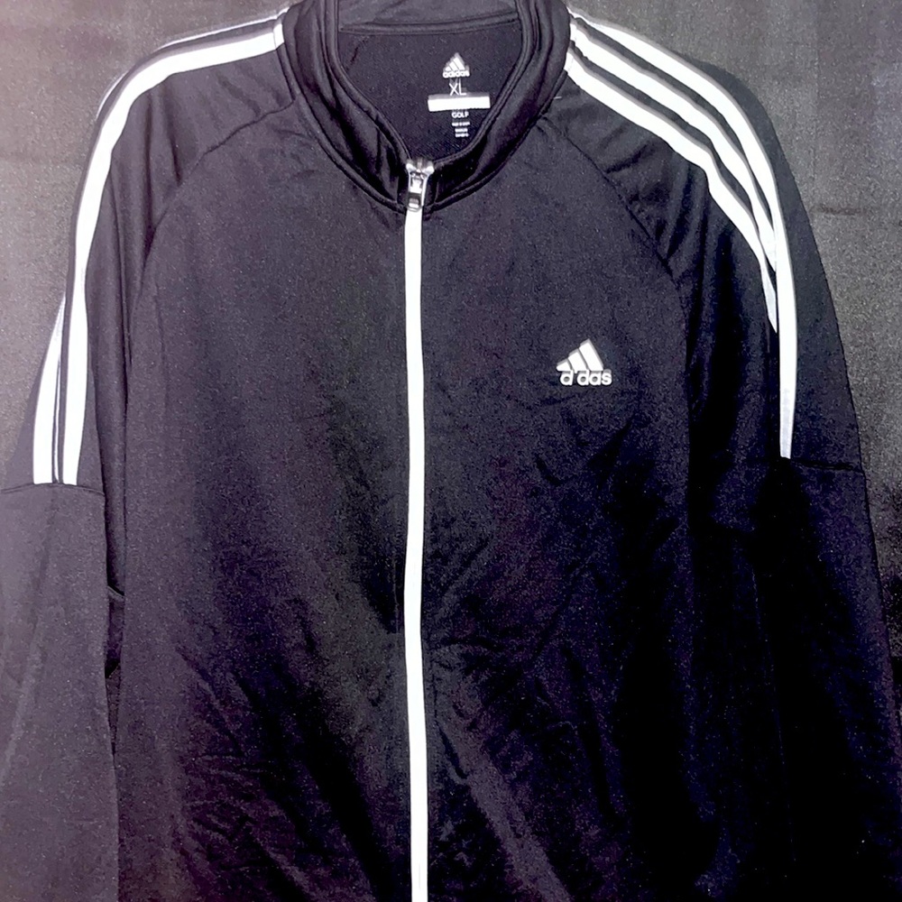 Black Adidas Track Style Jacket
